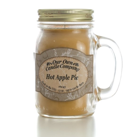 Hot Apple Pie Mason Candle - Picture 1 of 3